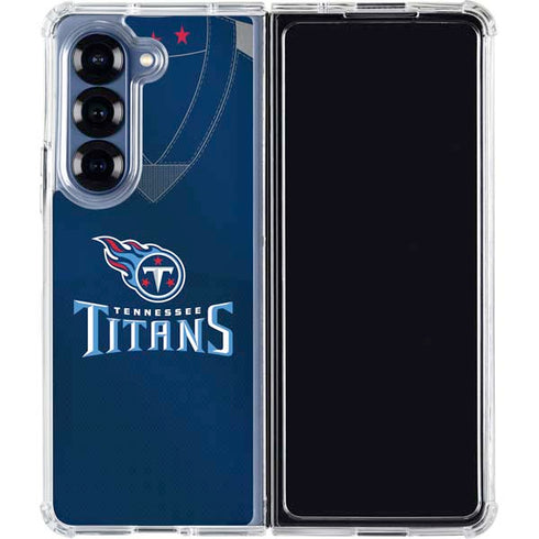 NFL Tennessee Titans Team Jersey Galaxy Z Fold6 Clear Case